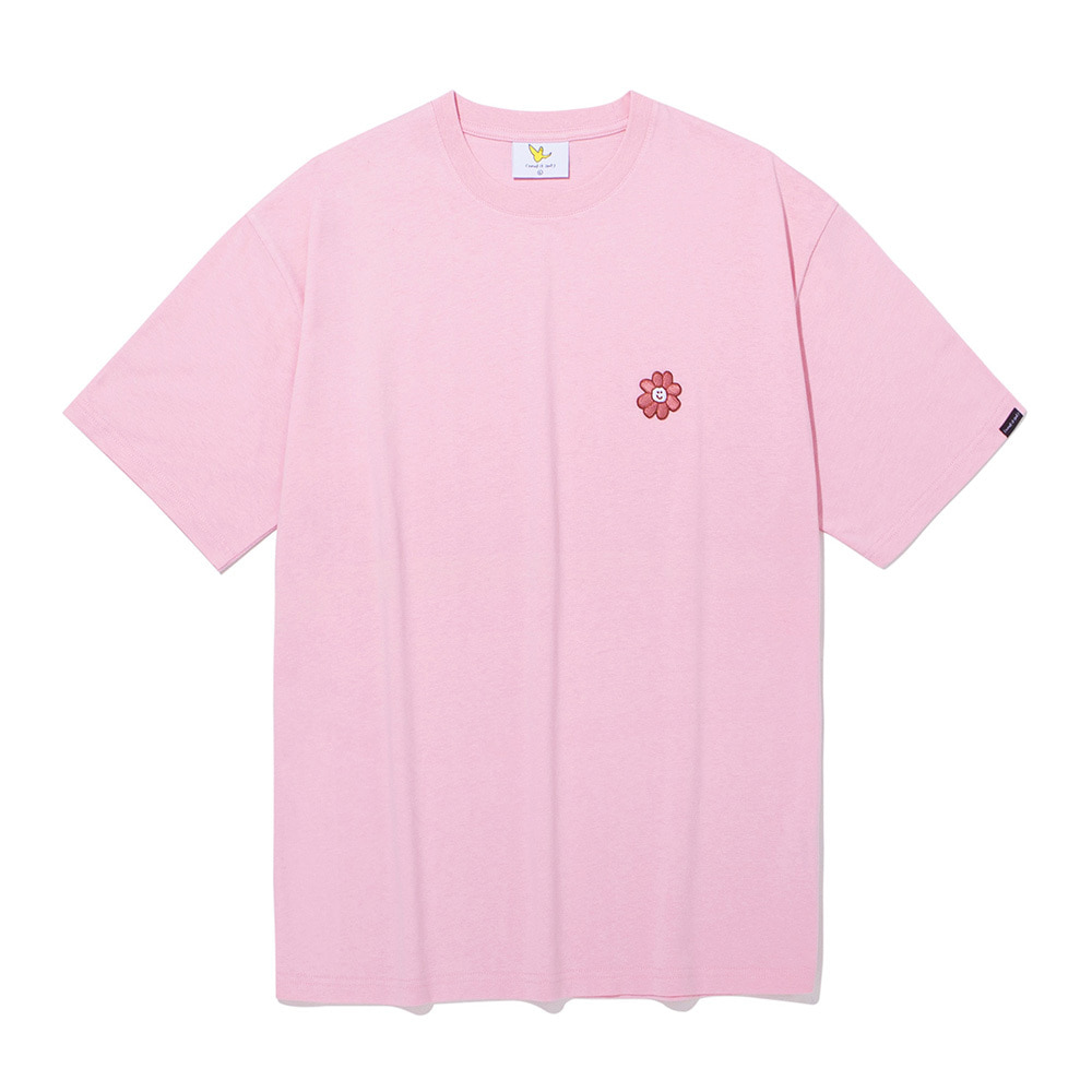 플로리 와펜 반팔 티셔츠 핑크